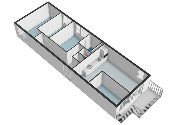 Floorplan - Havikskruid 97, 1112 NJ Diemen